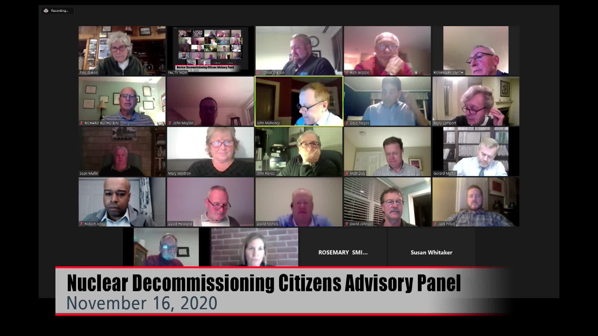 Thumbnail image for Nuclear Decommissioning Citizens Advisory Panel- 11_16_20