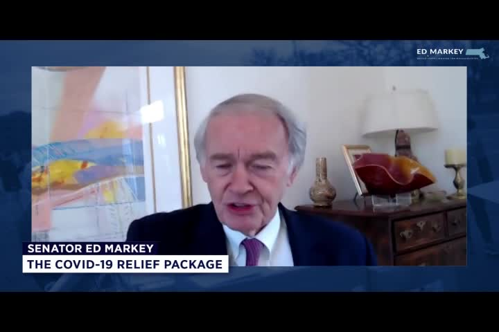 Thumbnail image for  Senator Ed Markey Press Conference on the American Rescue Pl