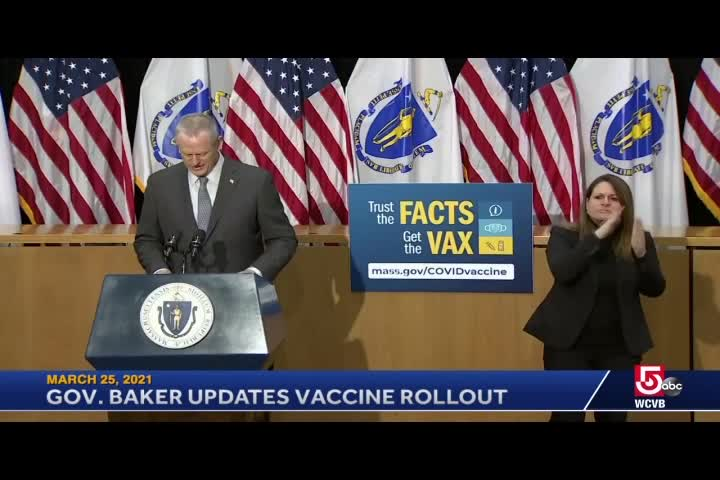 Thumbnail image for Governor Baker COVID-19 Update- March 25th, 2021