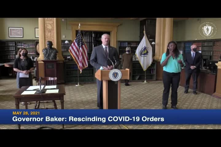 Thumbnail image for Governor Baker COVID-19 Update- May 28th, 2021