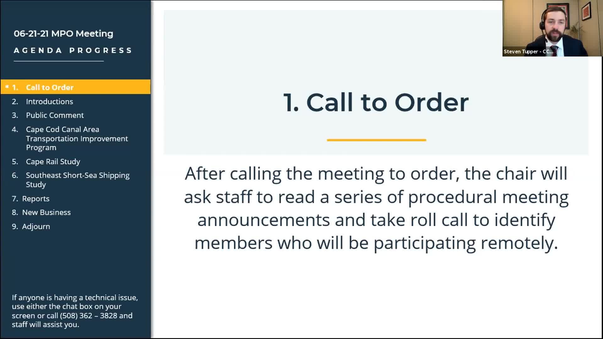 Thumbnail image for Cape Cod Metropolitan Planning Organization (CCMPO), June 21, 2021