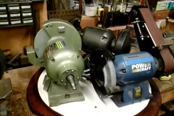 Thumbnail image for Make Simple Space Saving 3 Rotary Bench Grinder Station