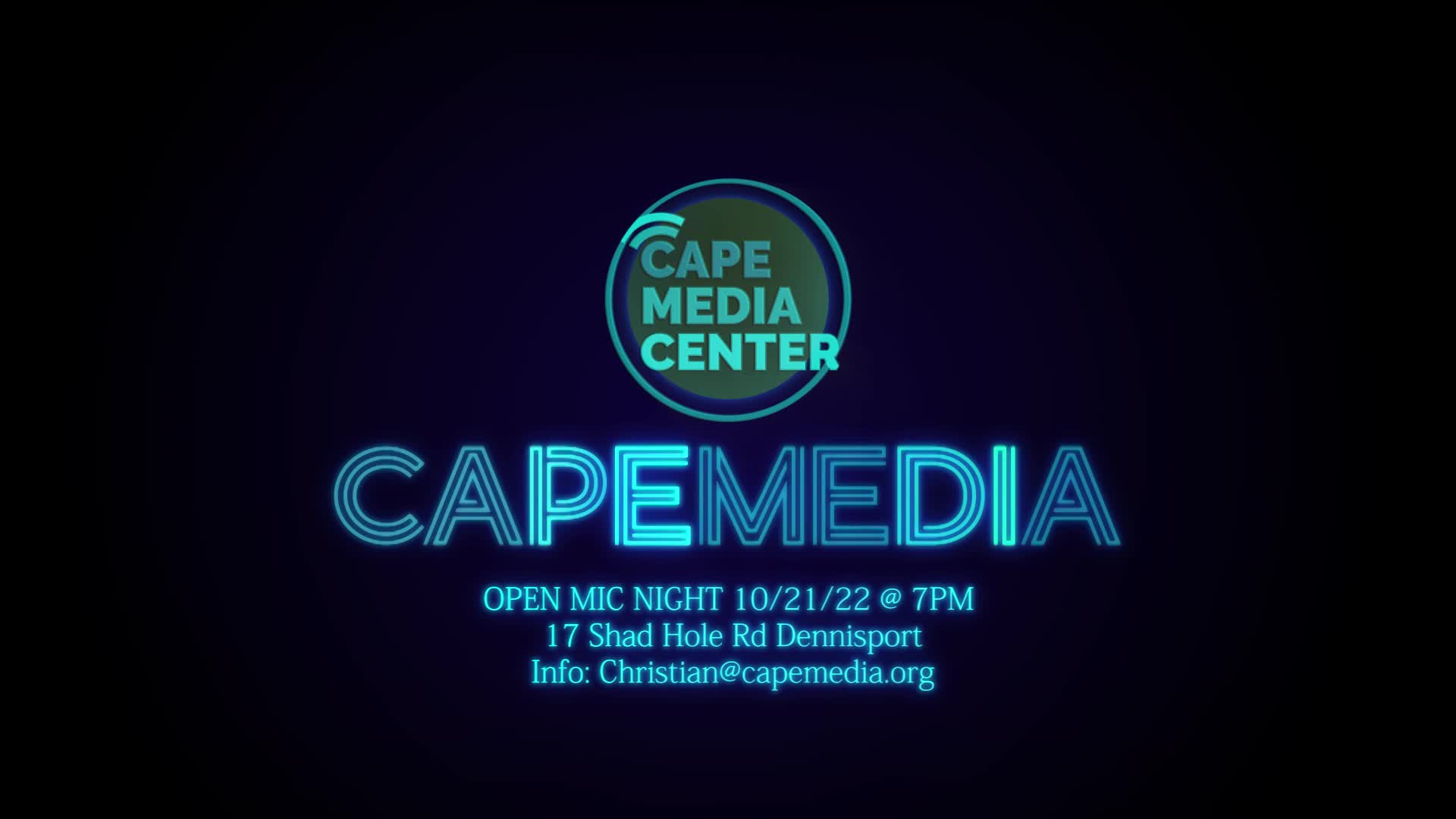 Thumbnail image for Open Mic CAPEMEDIA PSA w Info