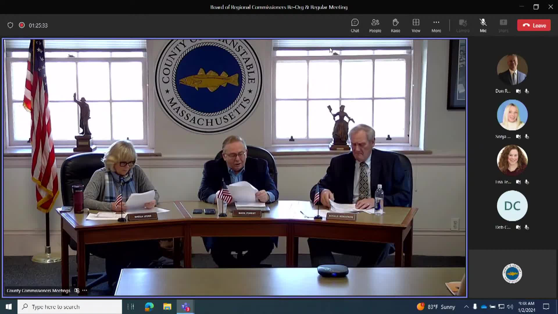 Thumbnail image for January 2, 2024 County Commissioners Meeting